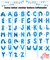 Letter Balloons 16 Inch Mylar Foil Alphabet Letter A-Z Balloons(blue)